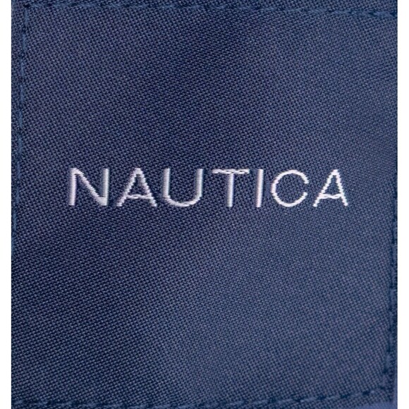 Nautica  2-piece Suit Textured Blue 2 Button Jacket Blazer Boys 16 Pants 28X25 - Picture 11 of 16